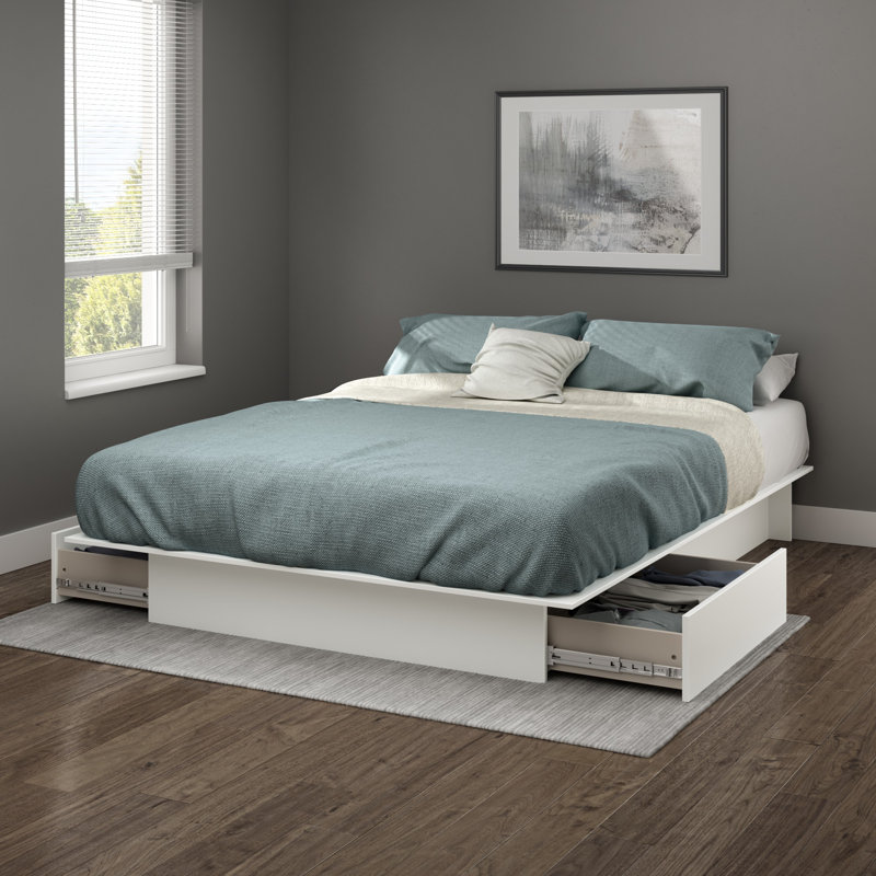 South Shore Lit plateforme avec rangement step one king et Commentaires Wayfair.ca